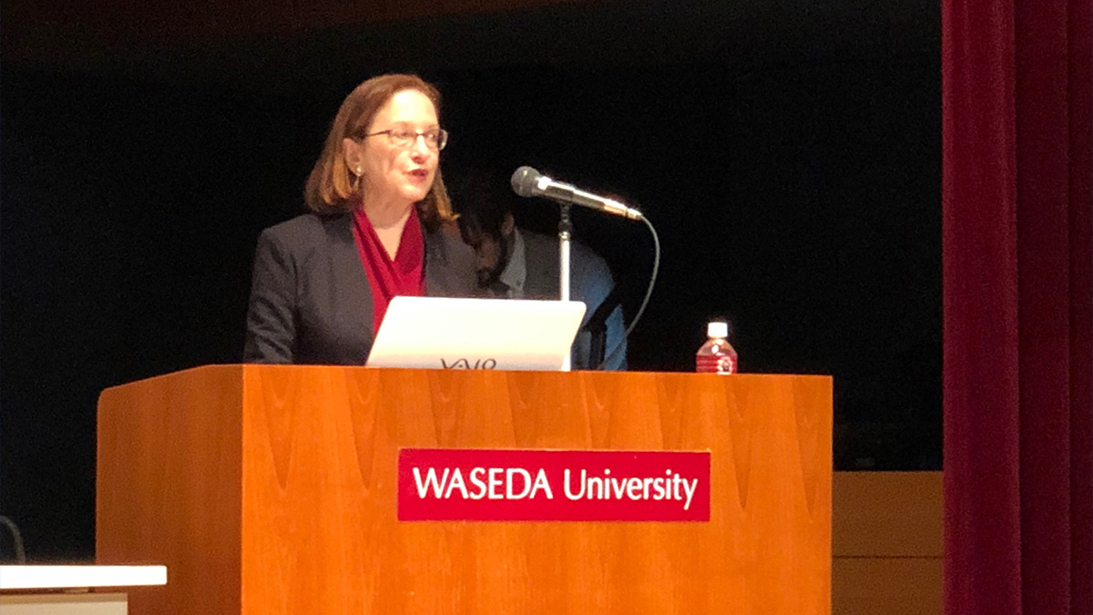 CopyrightOffice's tweet photo. Last week Register Perlmutter joined a panel of international experts at the US-Asia Comparative Copyright Law Roundtable on AI and Copyright Law hosted by @waseda_univ and @columbialaw. Ready to learn more about AI? Join us for our upcoming webinar: https://t.co/Y2654xvsEO https://t.co/WWswSqQexV