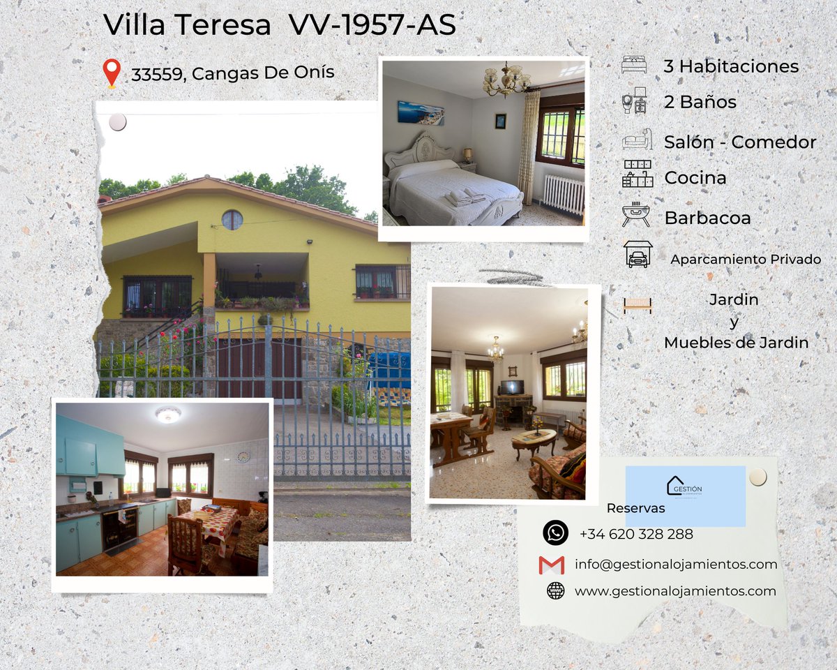 Disfruta de 1 #vacaciones inolvidables en nuestra encantadora #viviendavacacional 📍#cangasdeonis, #asturias . #picosdeuropa #lagosdecovadonga  #turismo #arriondas #españa #spain #Ribadesella #Villaviciosa
☎️+34 620 328 288
📩info@gestionalojamientos.com
🌐gestionalojamientos.com/turismo-cangas…