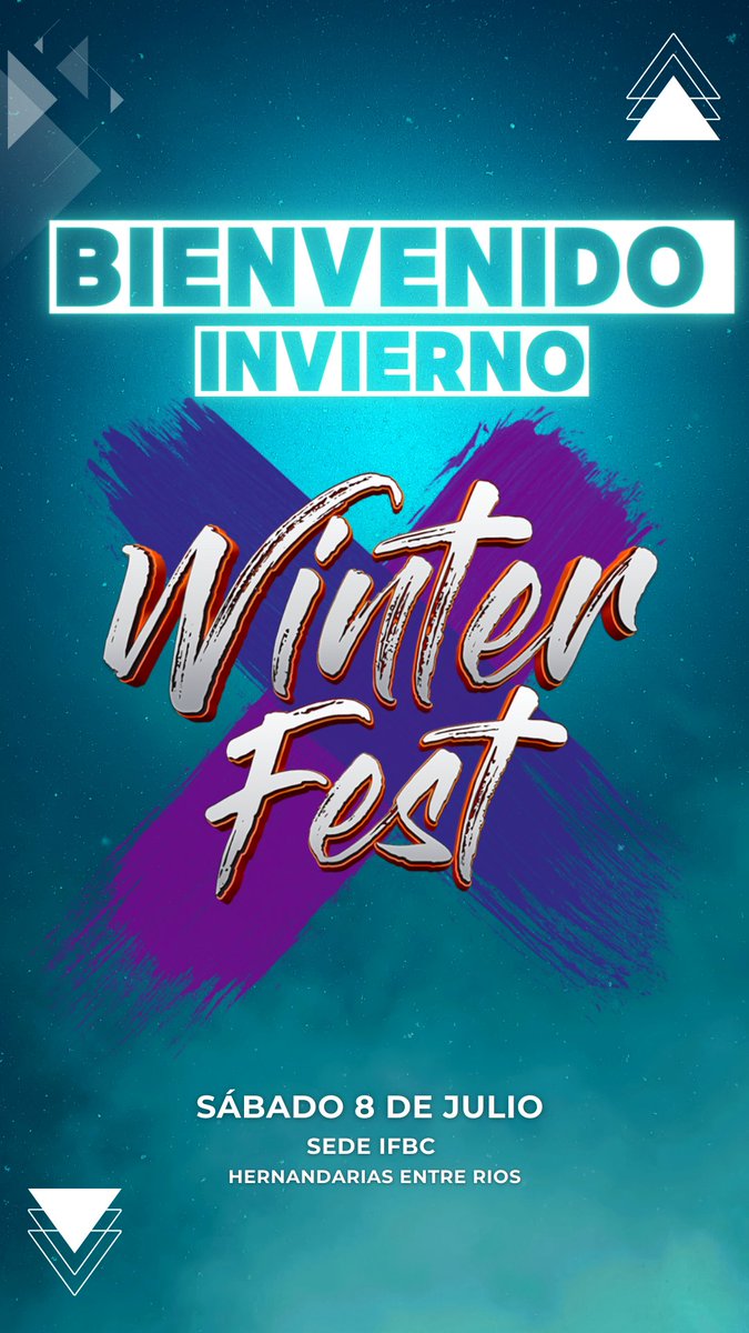 Hola invierno , te estábamos esperando ❄️🙌😎

8 de Julio #WinterFest #CuartaEdicion