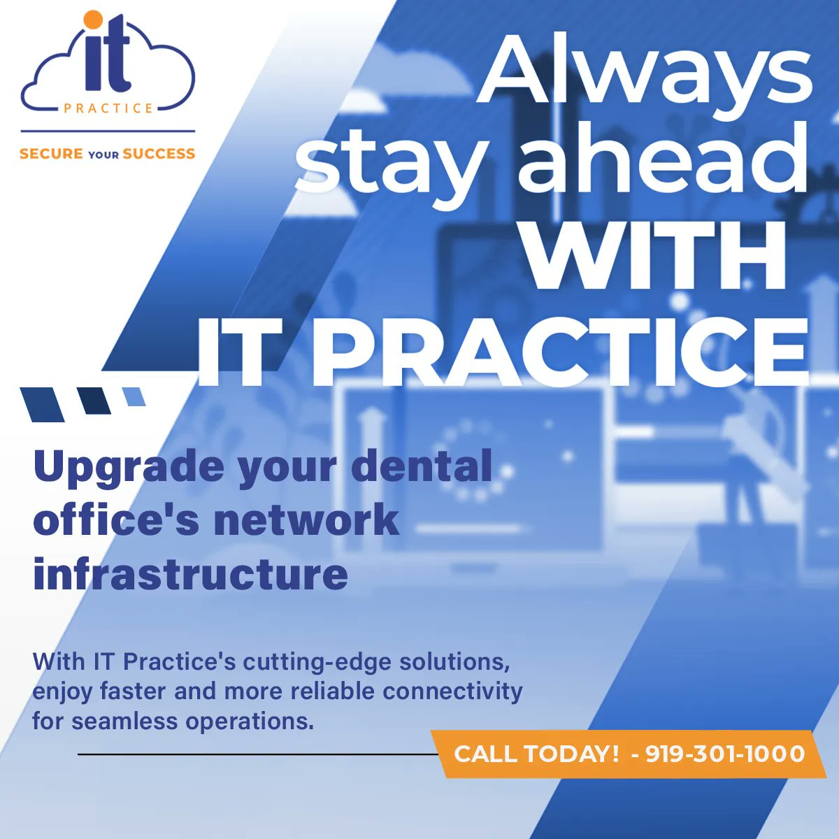 ITPractice's tweet photo. Upgrade your dental office's network infrastructure with IT Practice's cutting-edge solutions. Enjoy faster and more reliable connectivity for seamless operations. #NetworkInfrastructure #DentalOffice https://t.co/vcPIu5uBSp