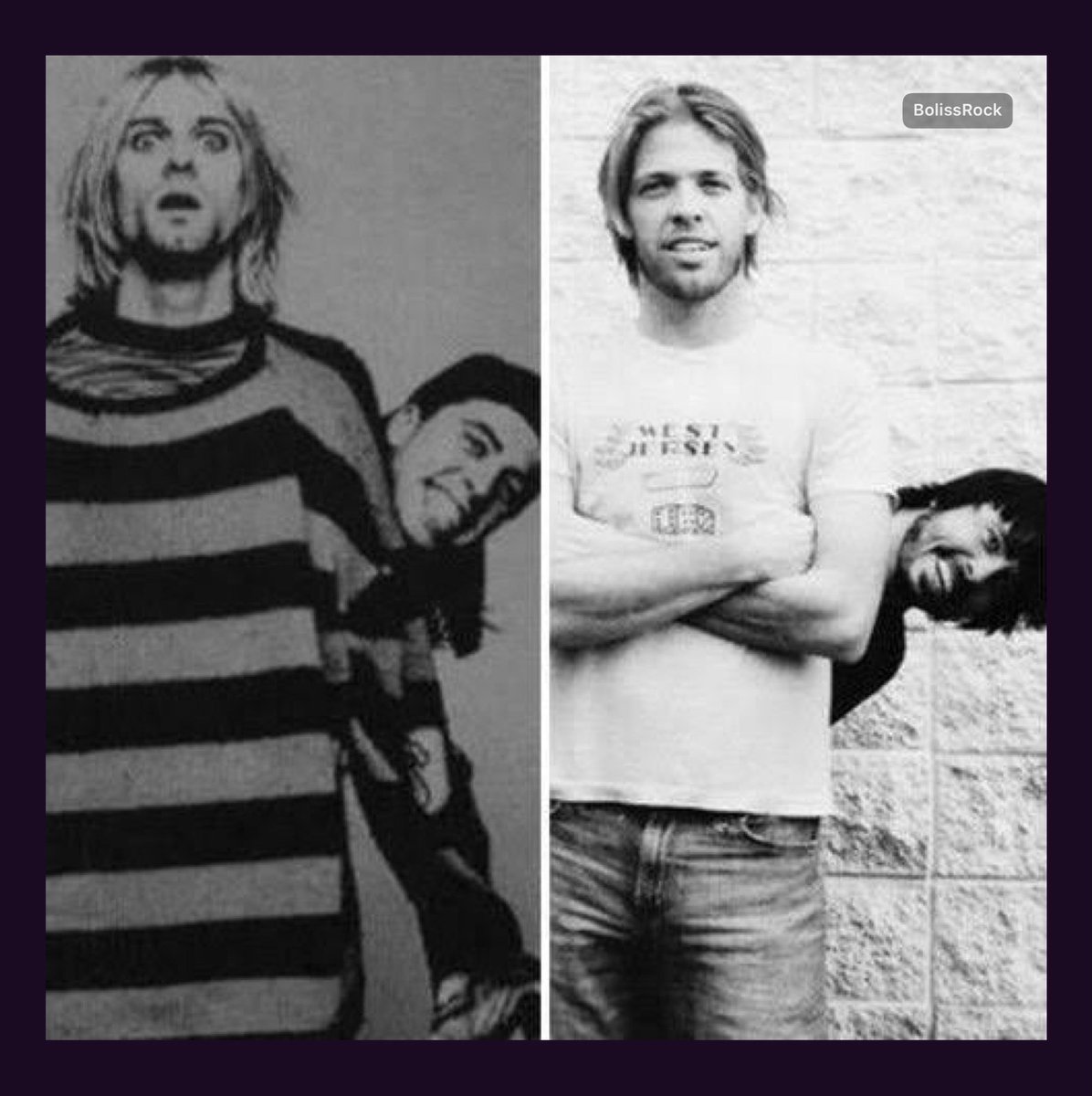 Farklı isimler aynı senaryo… 

#KurtCobain #Nirvana #DaveGrohl #TaylorHawkins #FooFighters