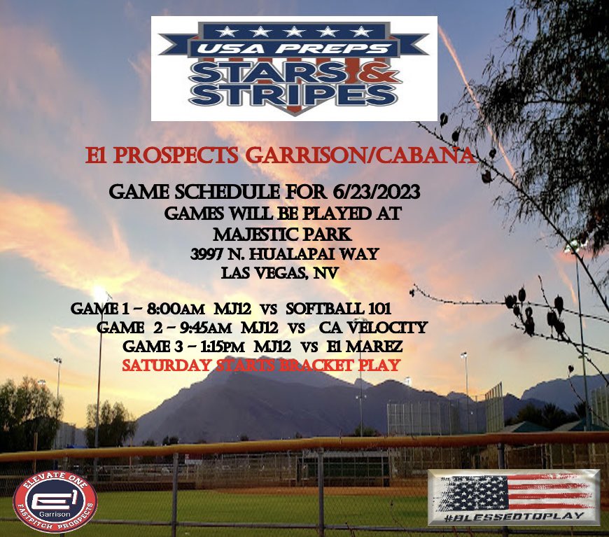 This weekend’s schedule in Vegas! Let’s Go!!