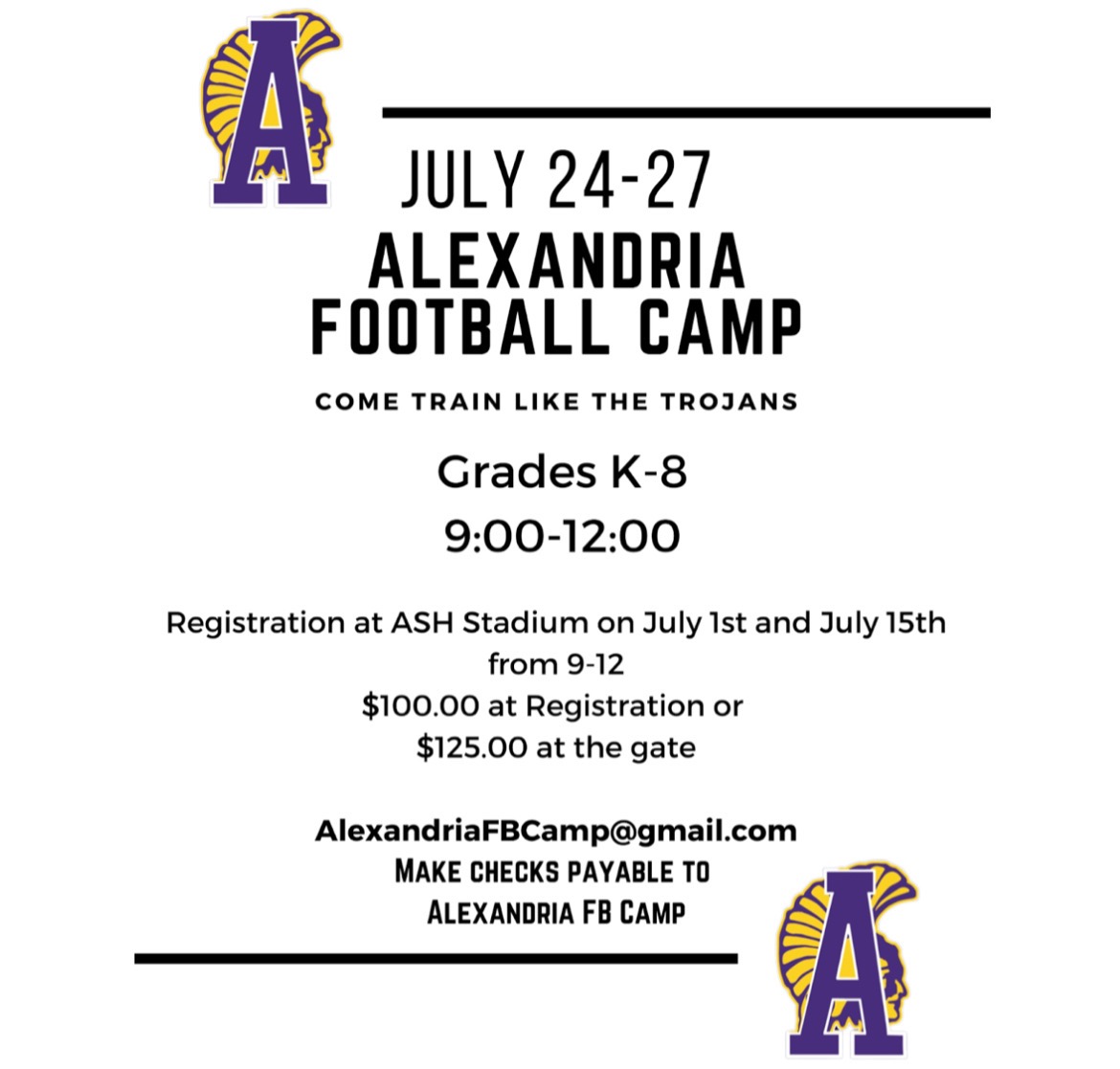 ASH Youth Football Camp
conta.cc/3XjfDop