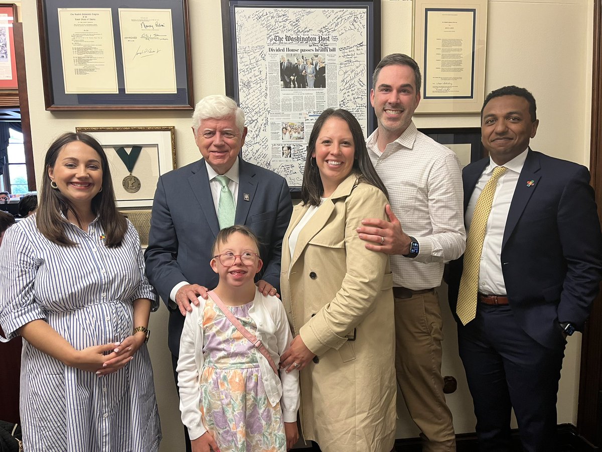 Thank you @RepLarson for meeting with @ctchildrens and our patient champion Ellie and her parents! #FAD2023