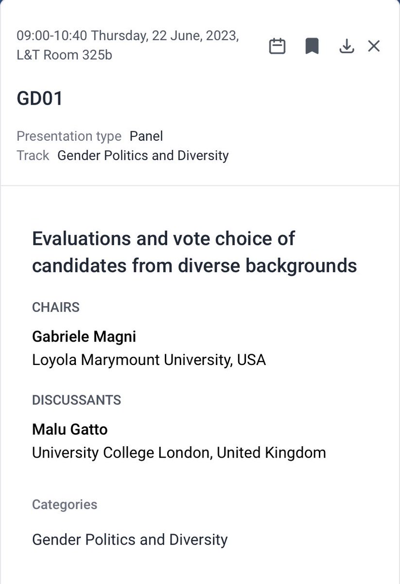 aslicerencinar's tweet photo. Excited for #EPSA2023 @europsa. I am presenting work on candidate facial masculinity and voter perceptions as well as two field experiments on identity priming in campaigns. Join me tomorrow morning for two great panels ⬇️ (photo credits to @katharina_law) https://t.co/JRR10EnDSd
