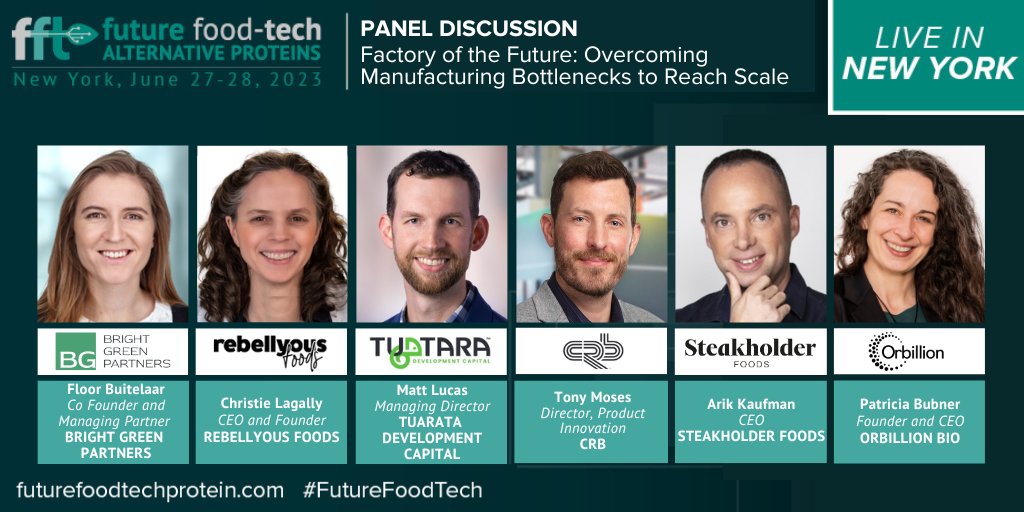 Join us at the #FutureFoodTech Alternative Proteins event this June 27-28 in New York. Rebellyous Foods' founder, Christie Lagally, will be speaking on a panel discussing overcoming manufacturing bottlenecks to reach scale. We can't wait to see you there!