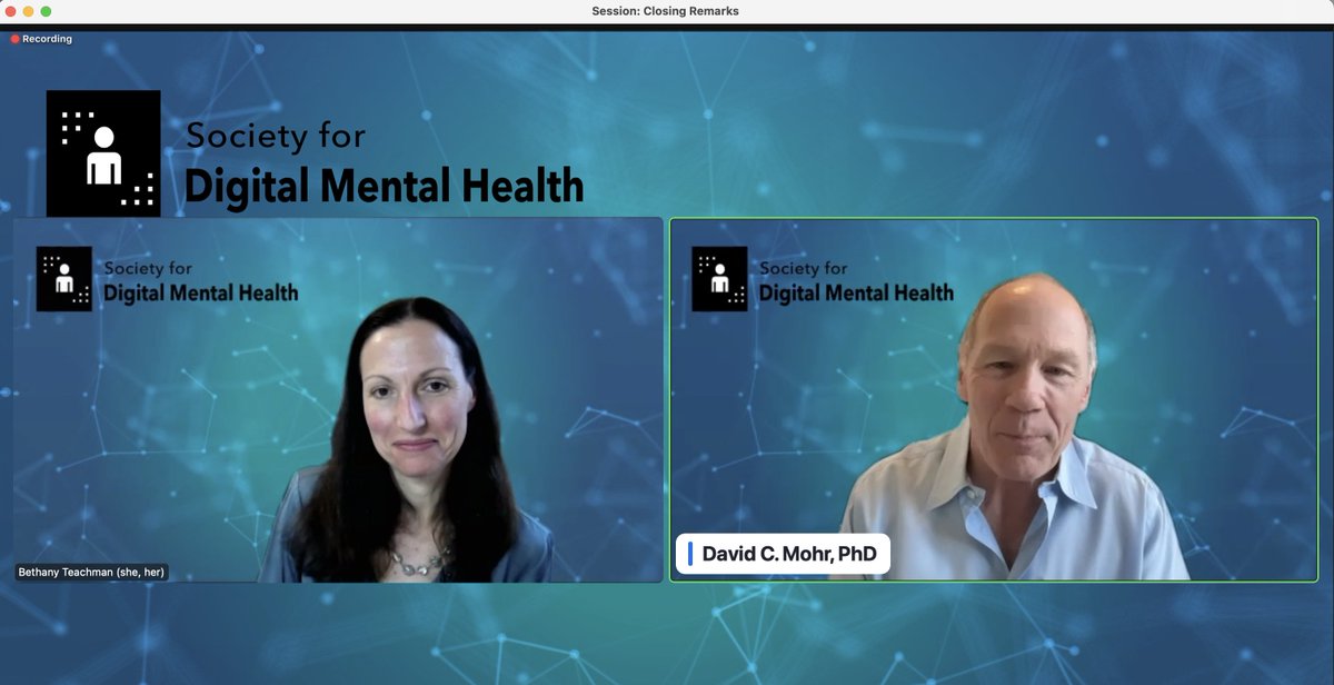Shirley B. Wang (@shirleybwang) on Twitter photo And that's a wrap! Closing remarks by <a href="/DavidCMohr/">David Mohr</a> and @TeachmanBethany - thank you so much to all the presenters and attendees for joining us at #SDMH2023! What an amazing two days filled with great research, engaging discussions, and energy for advancing digital mental health 🥳 And that's a wrap! Closing remarks by <a href="/DavidCMohr/">David Mohr</a> and @TeachmanBethany - thank you so much to all the presenters and attendees for joining us at #SDMH2023! What an amazing two days filled with great research, engaging discussions, and energy for advancing digital mental health 🥳