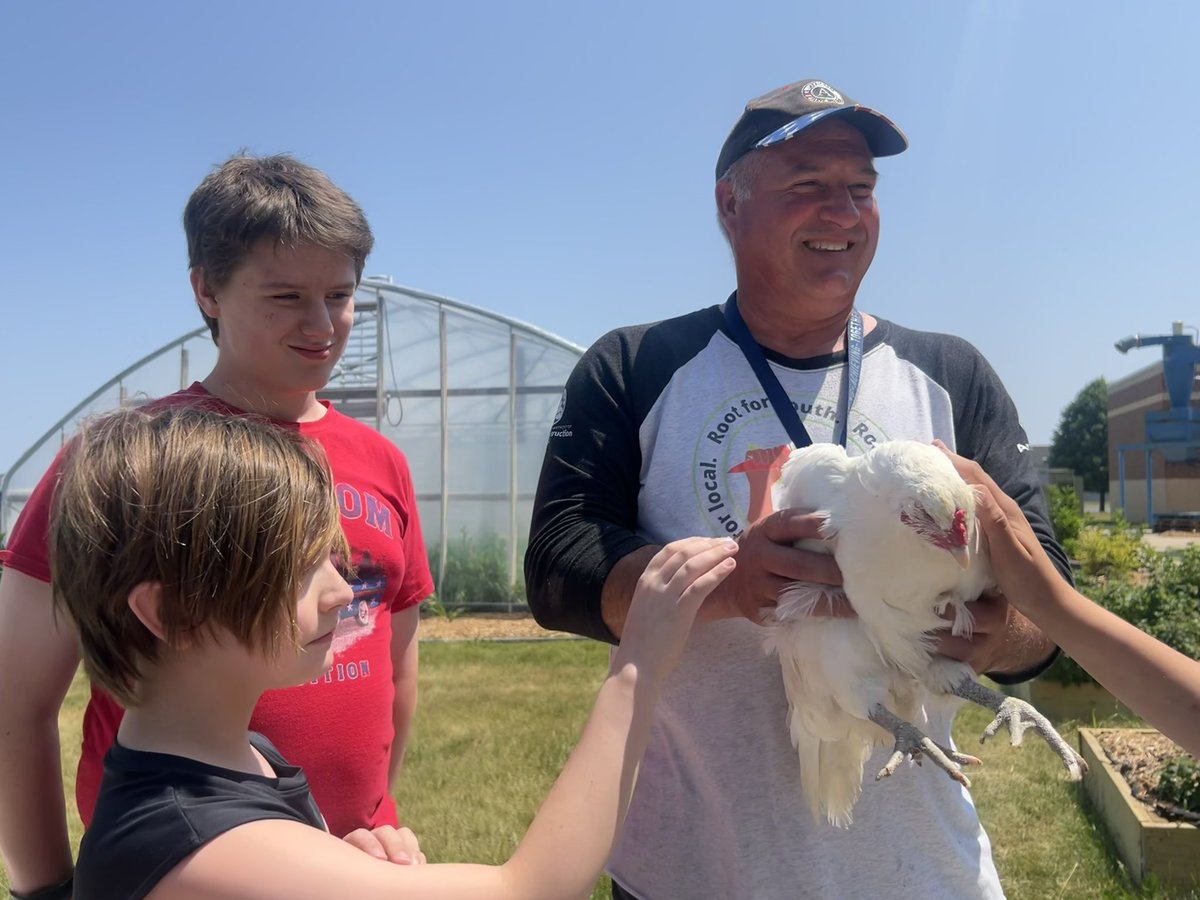 Planting, weeding, watering, and growing! Did I mention the chickens? 
We learned so much today in “Here We Grow Together” <a href="/HSSD/">Howard-Suamico Schools</a> 
#HSSDSummerSchool2023