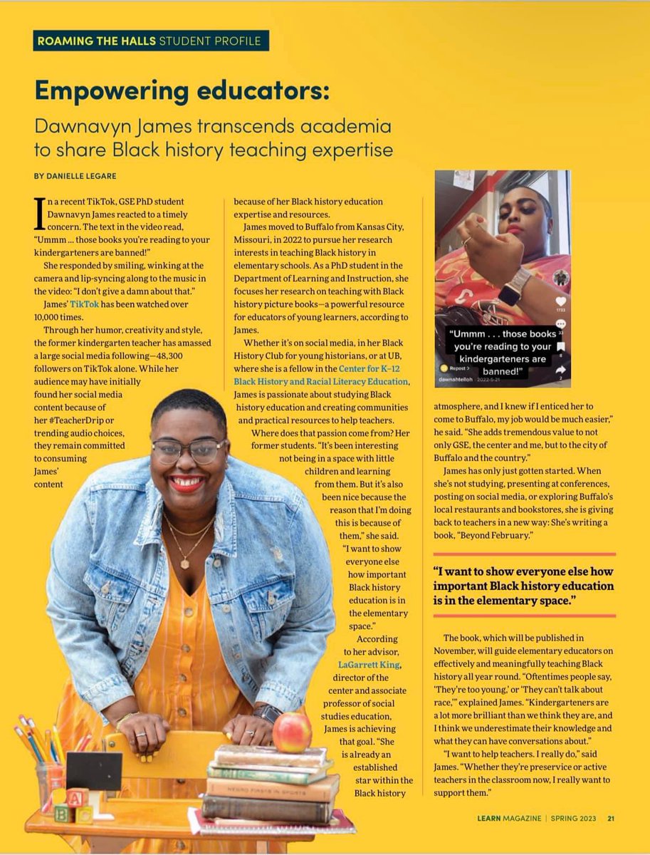 Looks who is in <a href="/UBGSE/">UBuffalo GSE | Education</a> news! @queendomteachin!