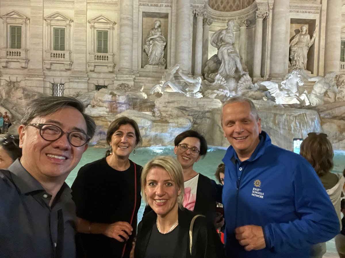 📍Rome, Italy – JSN's Bob Reiser, S.J. and Catharine Steffens met with fellow International Commission on the Apostolate of Jesuit Education (ICAJE) members and Fr. General Arturo Sosa, S.J. last week.