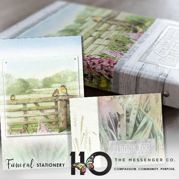 We’re here to provide you and your families with inspirational original art stationery that offers comfort during challenging times.

Featured Products: Beyond the Meadow Register Book, Service Folder and Deluxe Acknowledgement

See it on our website: messengerstationery.com/products/-in-d…