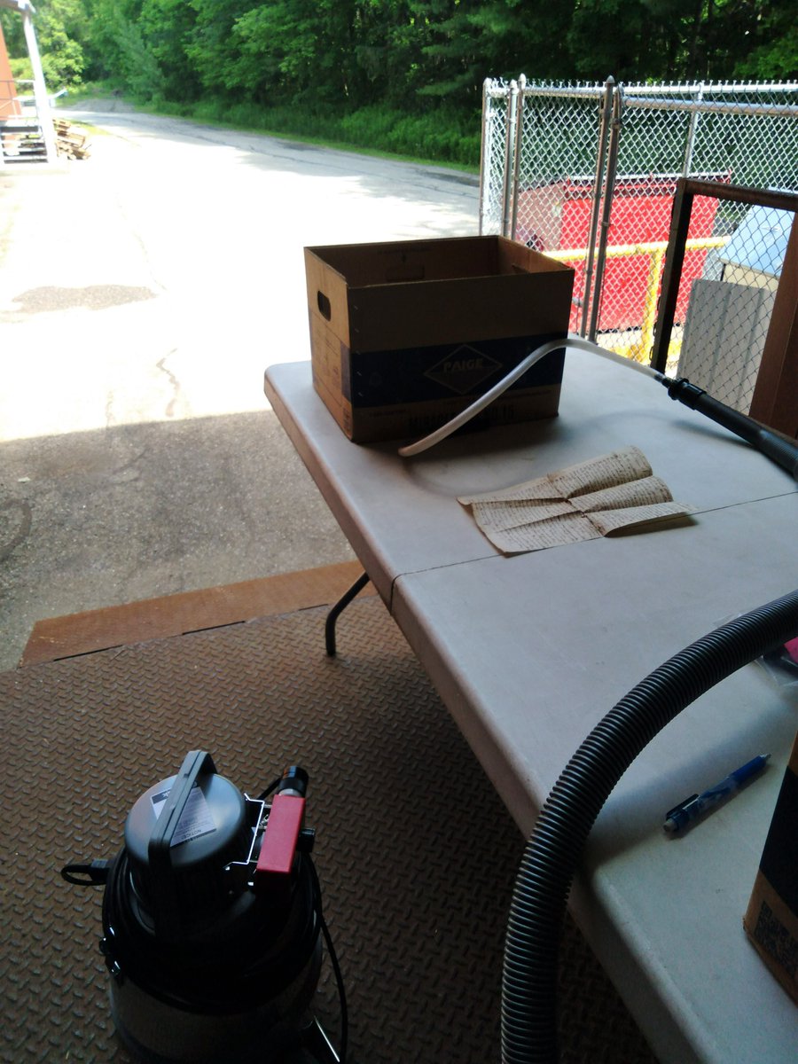 Today we wrapped up a records cleaning project with our trusty #Nilfisk - a great excuse to spend some time outdoors!