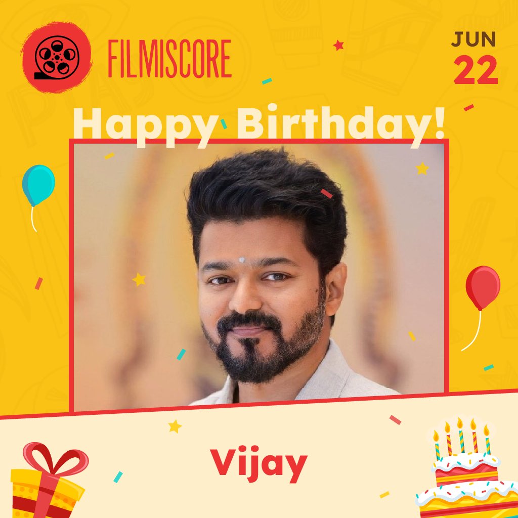 Happy Birthday Vijay 🎂🥳🎉🎁❤️
@actorvijay 

#Vijay #HBDVijay #HappyBirthdayVijay #Leo #Thalapathy #VijayBirthday #NaaReady #NaaReadyFirstSingle #LeoFirstLook #ThalapathyVijay #ThalapathyBirthday