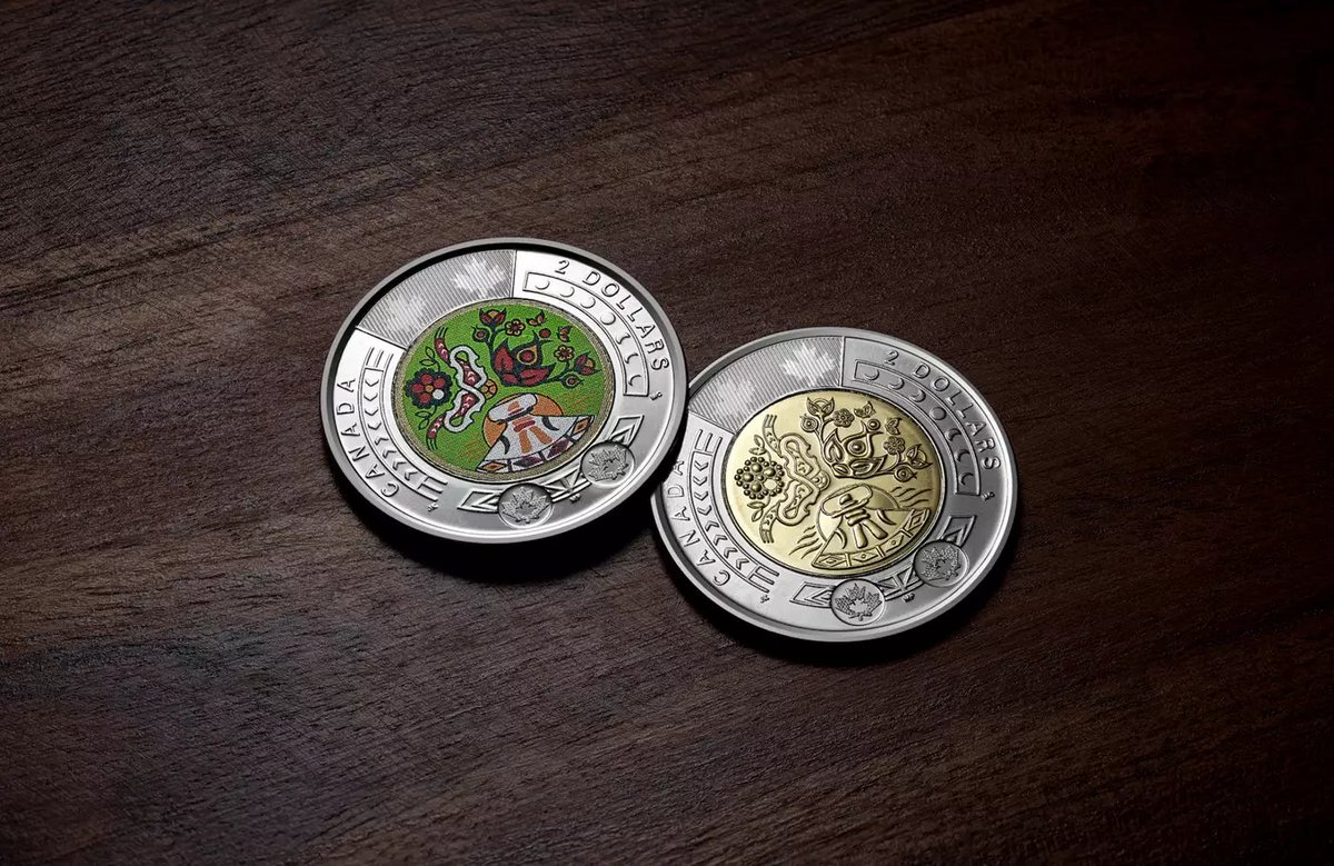 ~The Royal Canadian Mint is dropping a new $2 commemorative circulation coin on Wed, June 21 in honour of National Indigenous Peoples Day..

"Since 1996, National Indigenous Peoples Day has been an opportunity to celebrate First Nations, Inuit, &amp; Métis people."  Chrystia Freeland