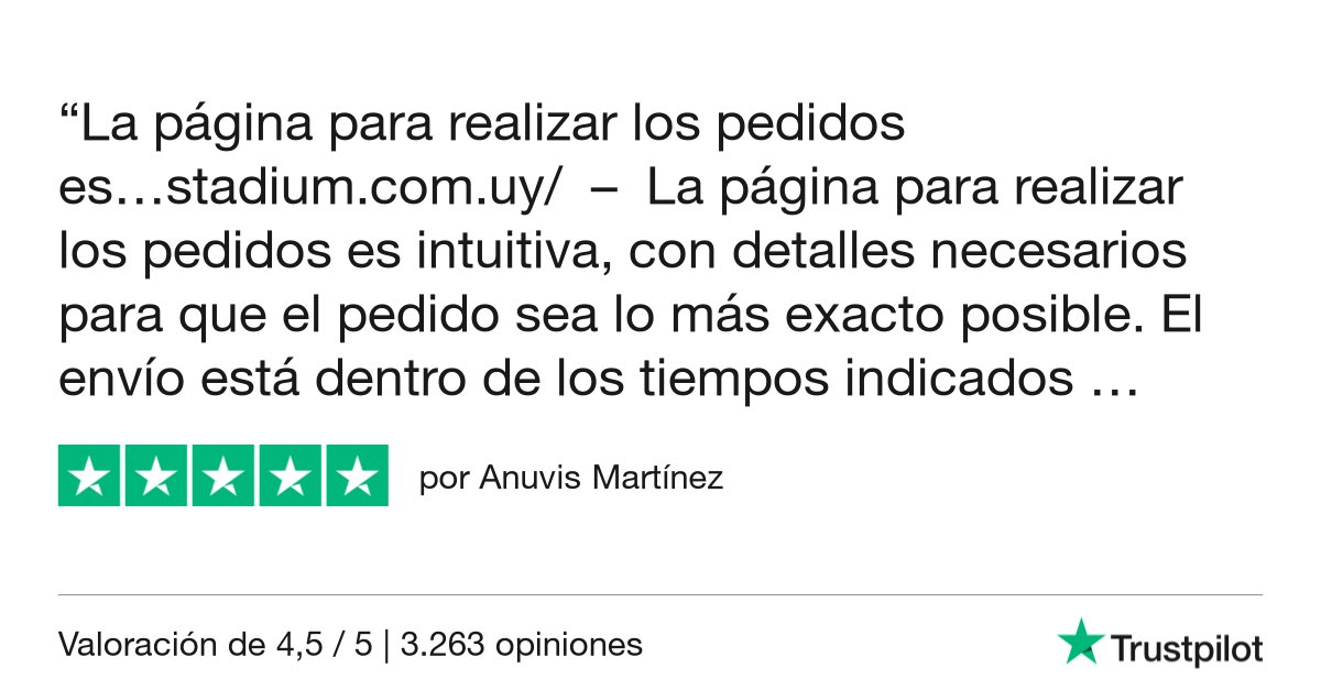 Lee esta opinión de 5 estrellas en Trustpilot.