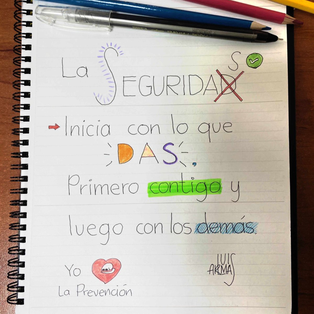 Miércoles de #FrasesdeSST. Hoy es una frase que nos comparte Luis Armas sobre una reflexión en #SST #PRL #seguridadindustrial #seguridadysaludeneltrabajo #Safety #HSE #EHS #CulturadeSeguridad #CulturaPreventiva #SSOMA