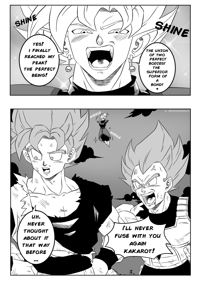GOICHIMONJI's tweet photo. Dragon Ball Super | Fusion

A sort of follow up to my previous silly comic lol. https://t.co/x7PST6uB9A
