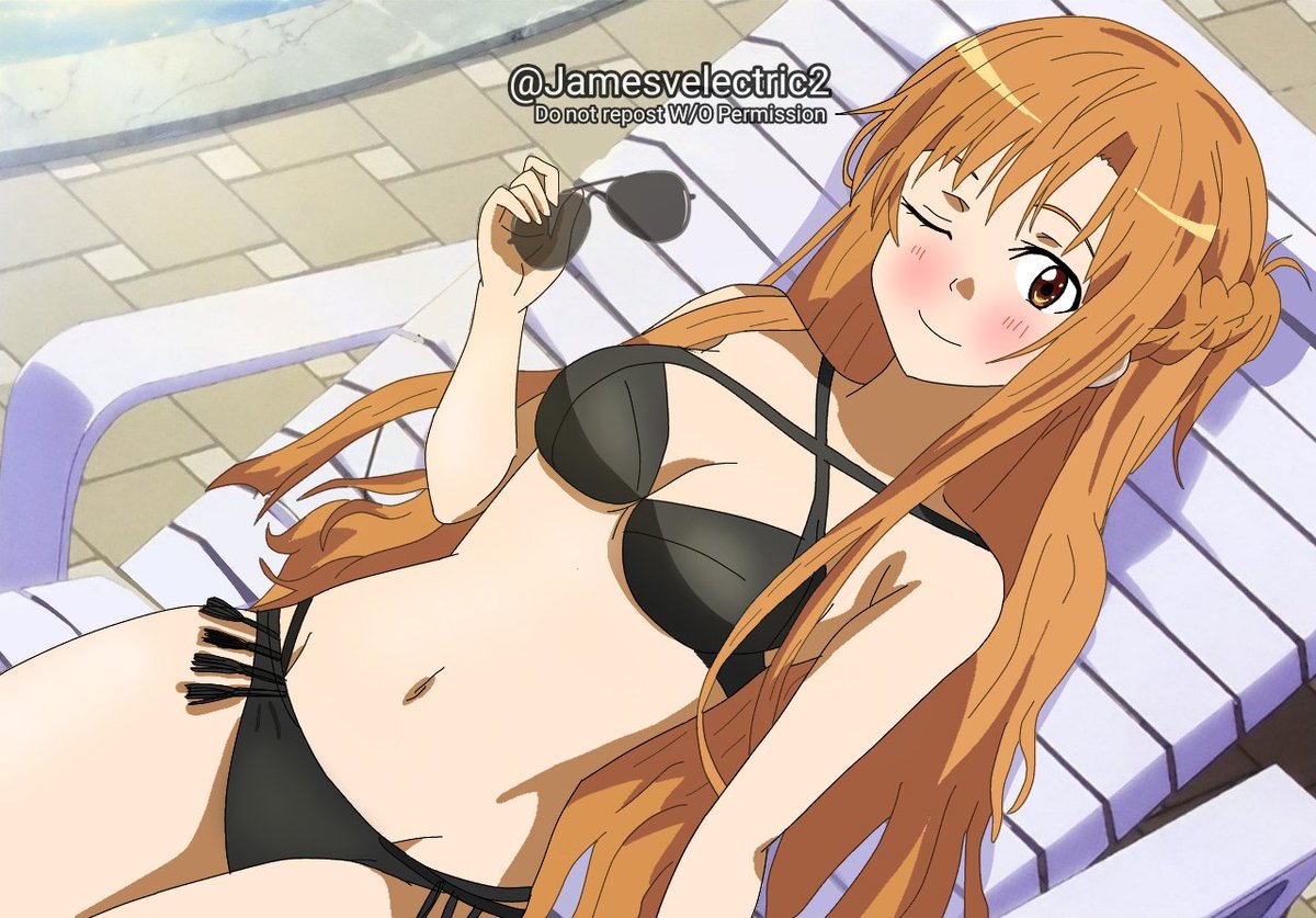Since it's #FirstDayOfSummer I'll start out with this gorgeous Queen Asuna. Stay cool and stay hydrated.  :3 😎🥵
