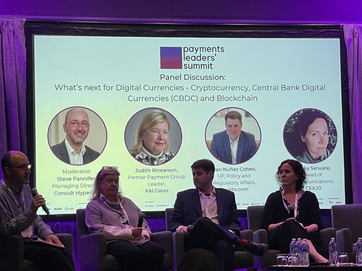 Rounding off the event with one of our favourite topics; #CBDC (and other digital currencies!). Great to hear these perspectives.