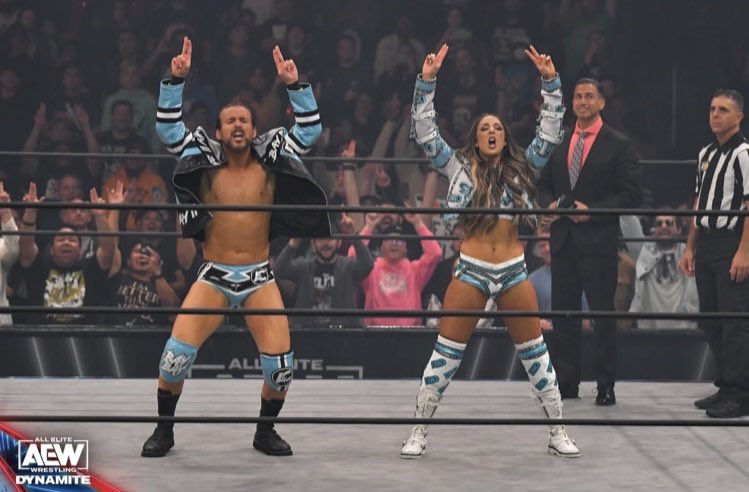 Couple goals🩵🤍 @RealBrittBaker @AdamColePro
📷: @AEW