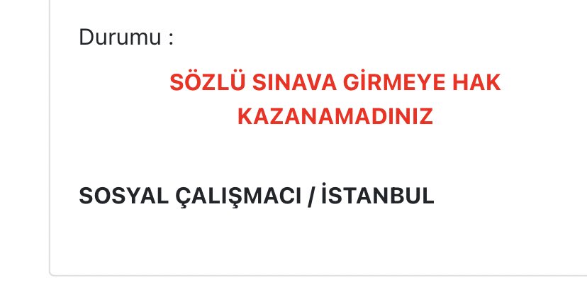 Yine hüsrannnnnn,her daim feryat figan kalbim zehir olur başka hayallere kalmaz ki mecalim

Anladım  HAK KAZANAMADINIZ benim kaderim olmuş 😔

@Mahi_Nur
@tcailesosyal
#aileye15bin