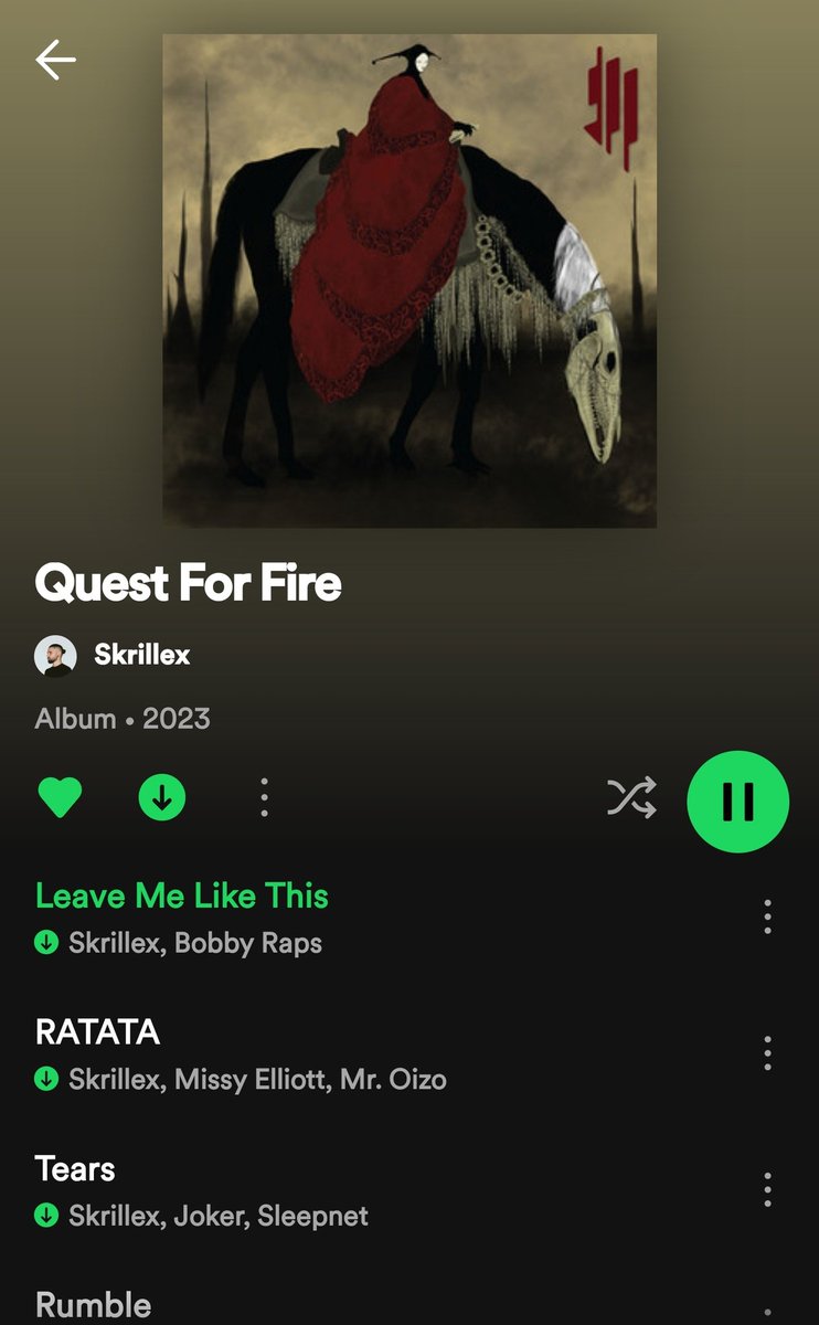 Hands down, album of the year is @Skrillex #questforfire .  THIS IS STILL ON REPEAT.  🔥 #ALBUMOFTHEYEAR