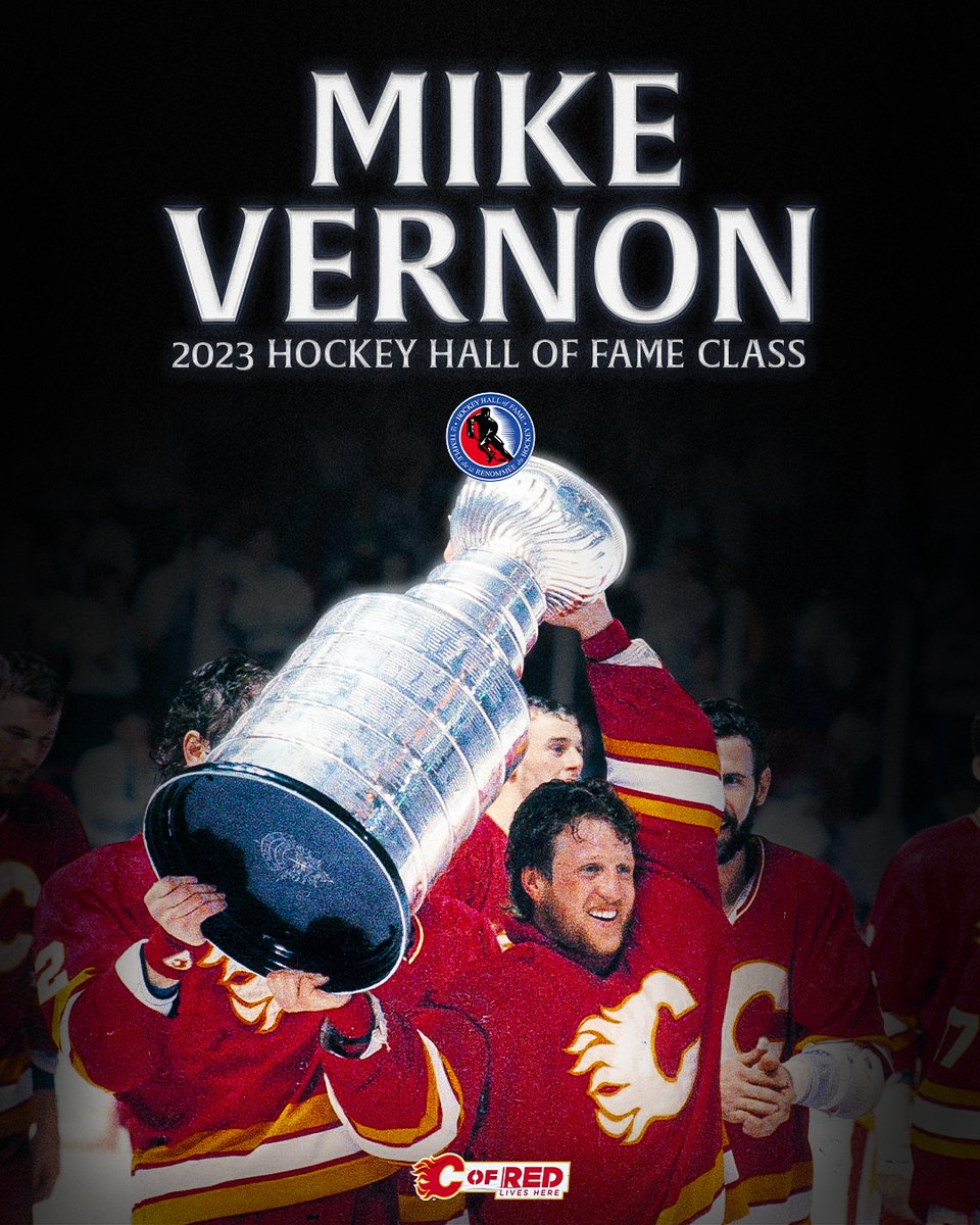 HE'S HEADED TO THE HALL OF FAME!

Congratulations to <a href="/AlumniFlames/">Flames Alumni</a>' Mike Vernon on being inducted into the <a href="/HockeyHallFame/">Hockey Hall of Fame</a>!