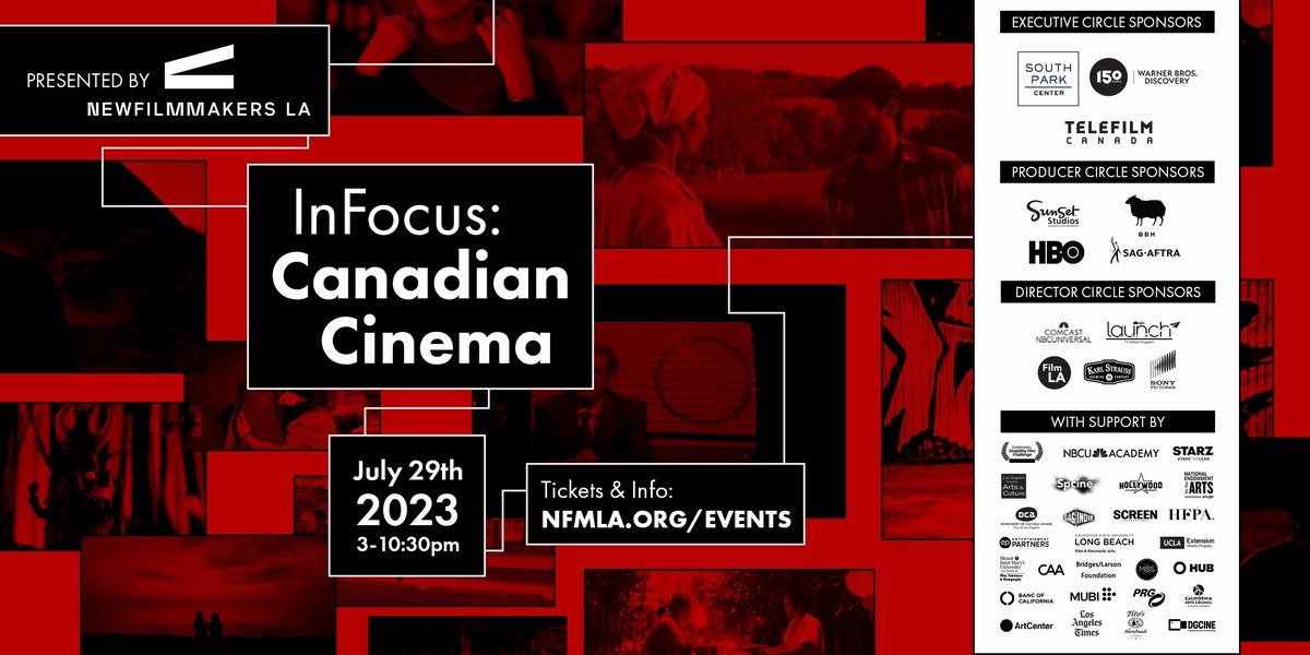 Catch our Film Festival InFocus: Canadian Cinema on July 29! The program includes 13 short films and a Summer Shorts collection.

Get your tickets at NFMLA.org/events 

#filmmakers #moviefestival #film #filmfestival #shortfilm #canadiancinema #screenwriting #LosAngeles
