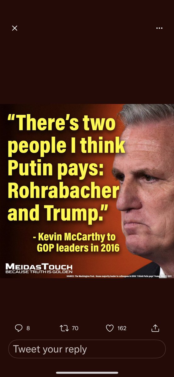 PatiKRoll11's tweet photo. #IStandWithAdamSchiff   McCarthy was the first to call out trumps collusion with Russia. Shouldn’t he have been Censured?? @SpeakerMcCarthy @AdamSchiff @HouseGOP @HouseDemocrats https://t.co/9DL9vEEmja