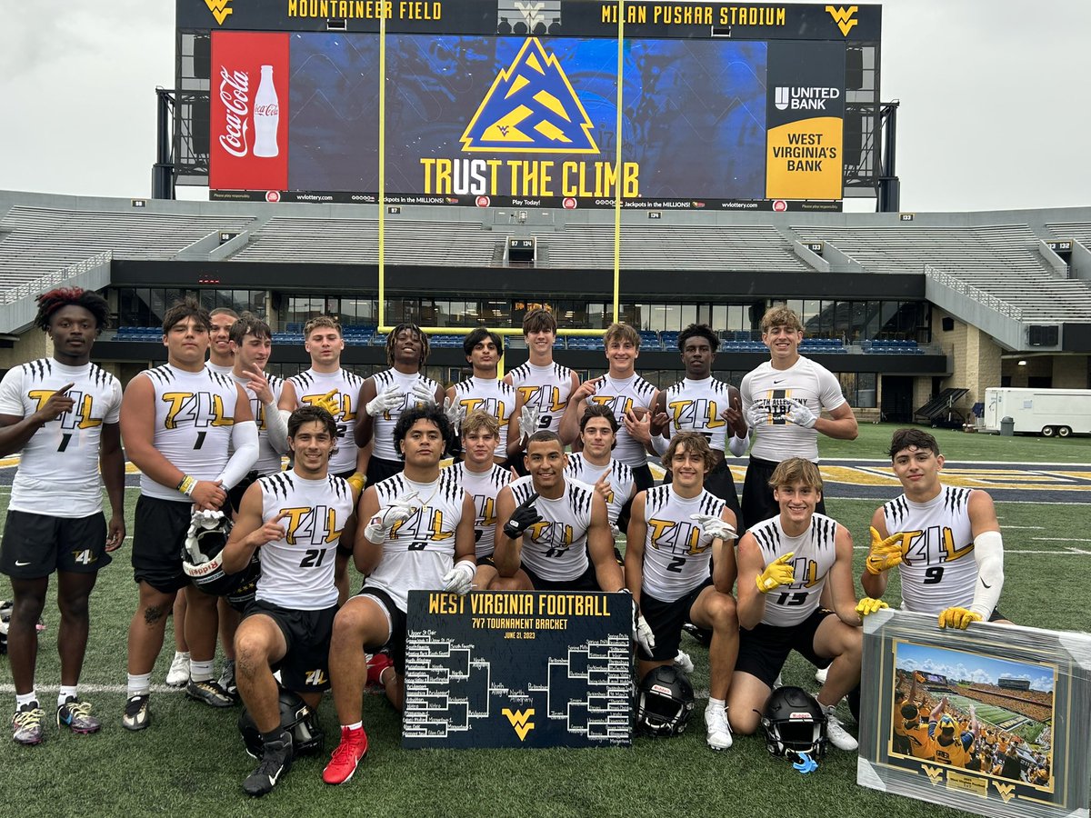 Business Trip to @WVUfootball Today.  Thanks to @NealBrown_WVU and staff for a well organized tournament and great experience.  #ChampYinz #T4L