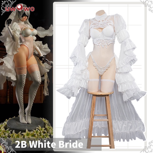 I just received 【In Stock】Uwowo Nier: Automata 2B White Wedding Dress Bride Cosplay Costume - S by Uwowo