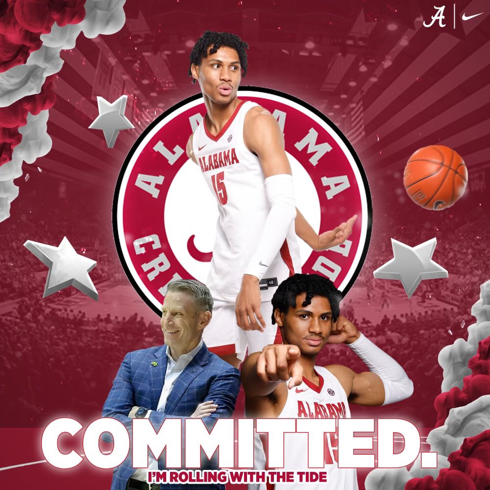 I want to thank everyone who supported me and showed me love. With lots of prayer, I have decided to reclass to 2023 and play for the University of Alabama. 🐘 #RollTide