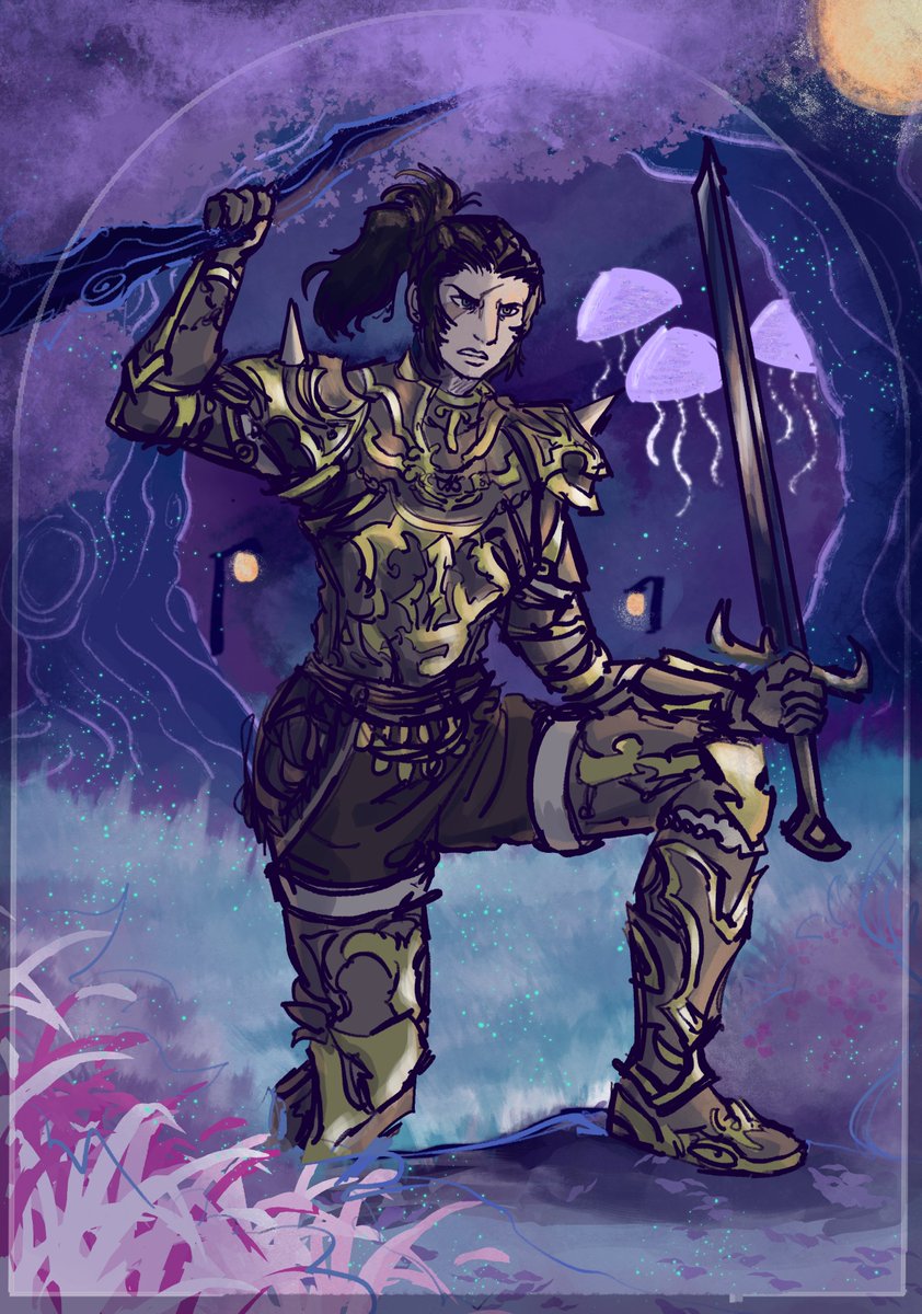 so a day or two ago I drew my ff14 character! kind of a sketch which got outta hand but I still like it :D

#ff14 #fanart #wol