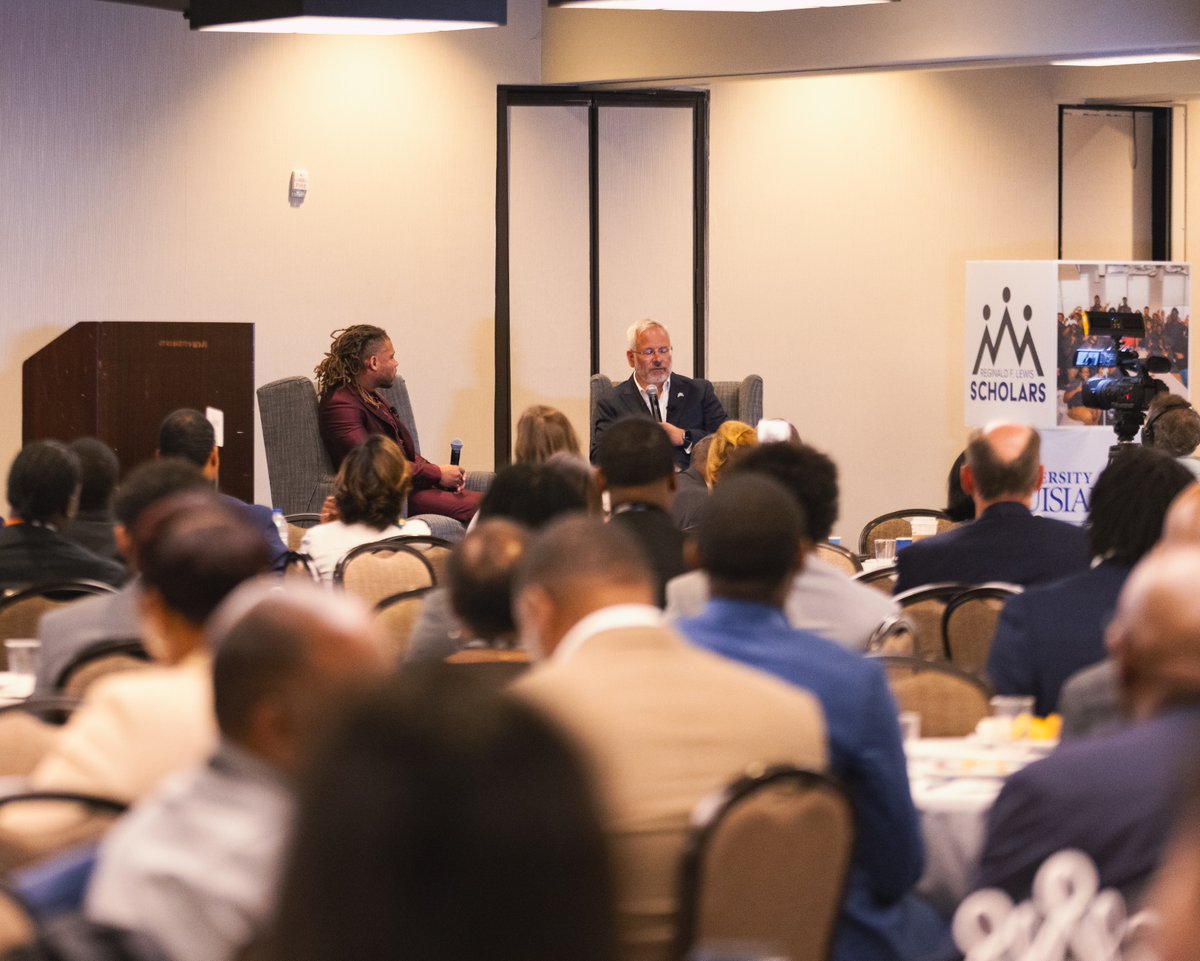 Saints's tweet photo. This year’s keynote speaker for the Universities of Louisiana Black Male Summit @mathieu_era⚜️ speaking on the people he surrounds himself with, how he views success, and his “why” behind being so involved in the community. Thank you Tyrann!

📸https://t.co/e9X4sFWzNB https://t.co/wJLmLSpETu