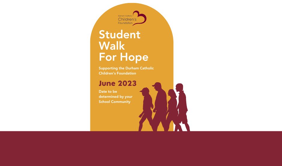 Tomorrow is our “Student Walk for Hope”.  $2 goes to @DC_ChildrensFdn   Please remember your toonie! #DCDSBEquity