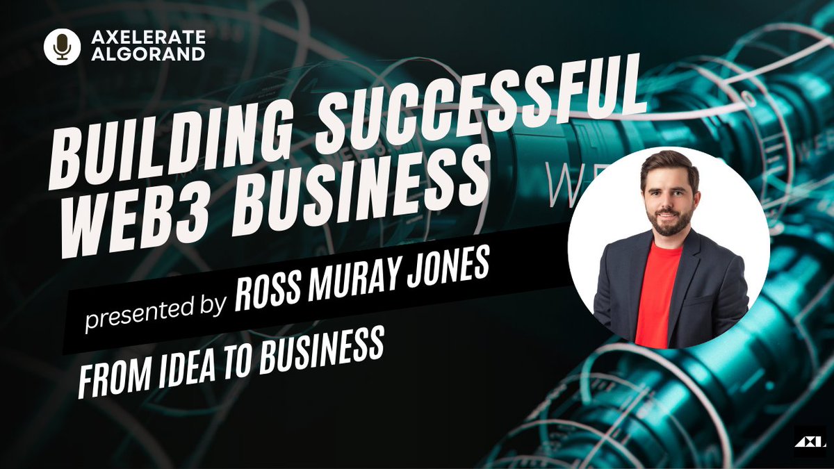 AxlVentures's tweet photo. 🎙️Thanks @rossmurrayjones from @RandGallery & @zestcap, for joining us to discuss turning ideas into #web3 #startup businesses, #mentoring and #fundraising!🔥🚀
💡Here's the Twitter Space Recording: https://t.co/KXkTlMCmpQ
#Algorand #blockchainn #ALGO #algofam #accelerator https://t.co/kD7B6OqiwC