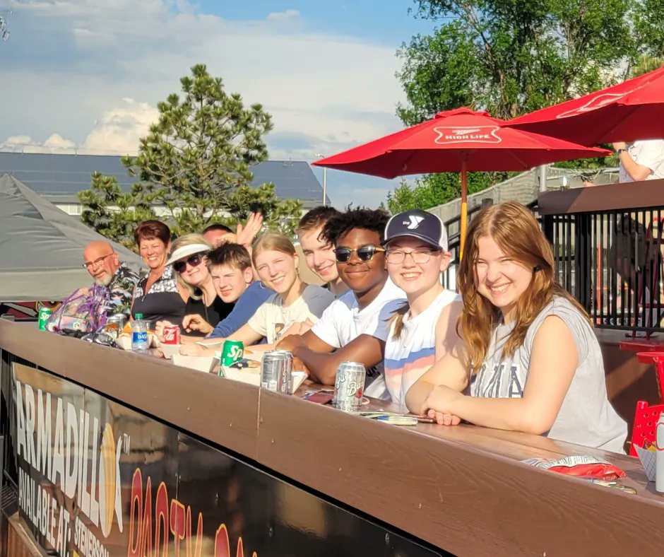 ymcanorthernsky's tweet photo. Our YMCA team knocked it out of the park and had a ball at a recent @FMRedHawks game! Even our friend Y guy made an appearance in the stands! 😉⚾😊 

#ymcacassclay https://t.co/ppa1LzC5uo