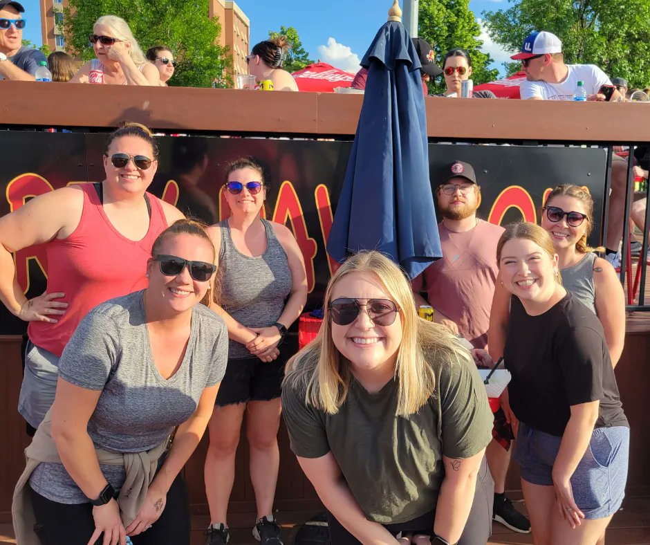 ymcanorthernsky's tweet photo. Our YMCA team knocked it out of the park and had a ball at a recent @FMRedHawks game! Even our friend Y guy made an appearance in the stands! 😉⚾😊 

#ymcacassclay https://t.co/ppa1LzC5uo