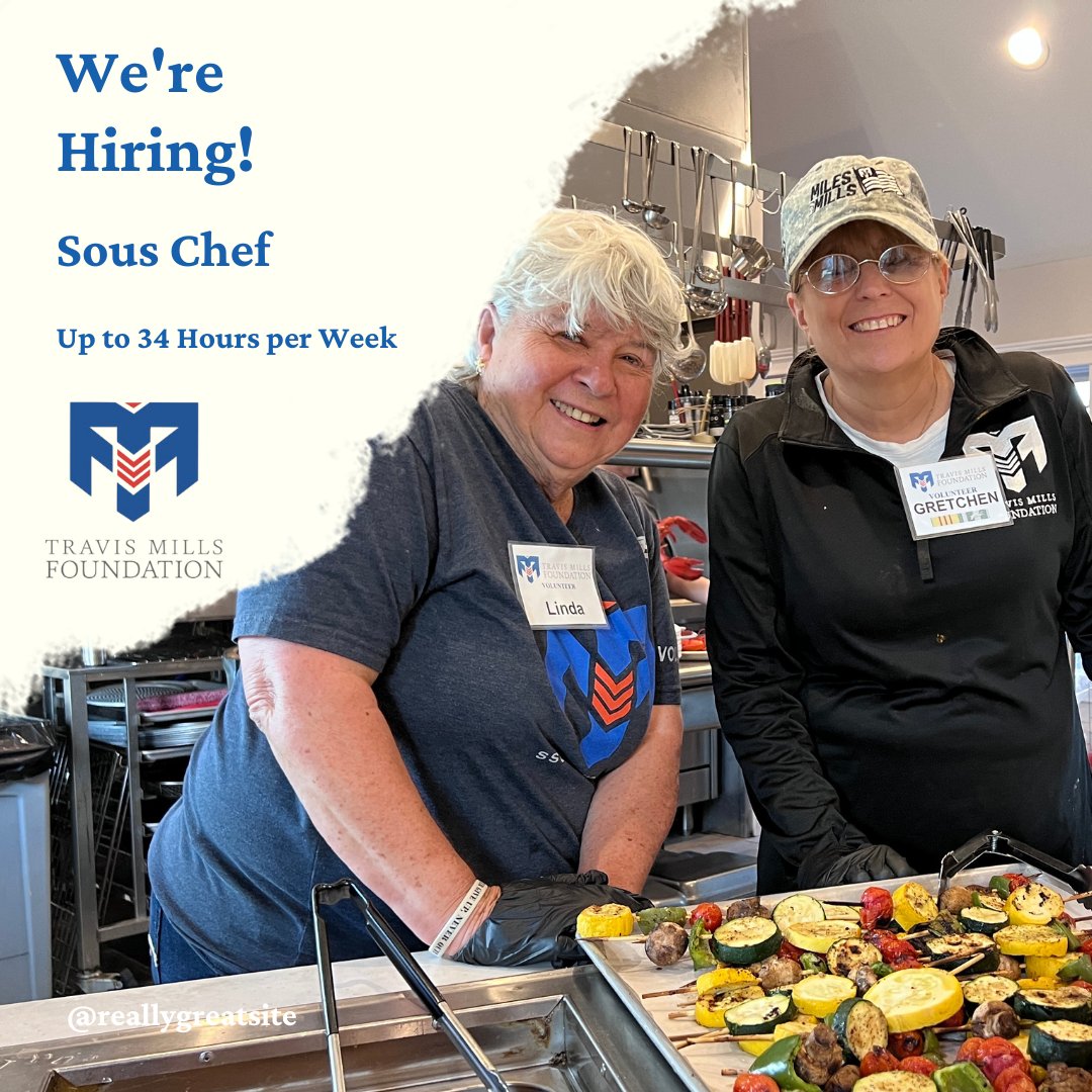 We're hiring a Sous Chef!
The assistant sous chef is responsible for assisting the chef, sous chef, & working alongside volunteers to prepare & serve food for up to 40 people. Up to 34 hours/week; apply here >
bangor.evolutionadvancedhr.com/JobApplication…
#TMFVetRetreat #hiring #helpwanted #mainejobs