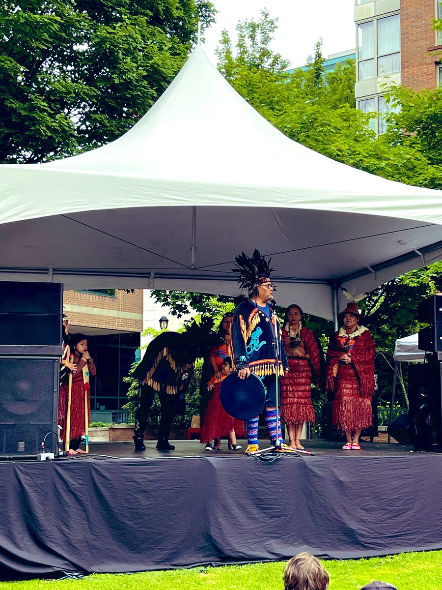Great day of gathering for National Indigenous People's day at VSB. Musqueam welcome by Morgan Guerin and Coastal Wolf Pack to start the day. Students learned Slahal with Squamish Elders and community member. <a href="/VSB39/">Vancouver School Board</a> <a href="/vsblearns/">vsblearns</a> #NationalIndigenousPeoplesDay