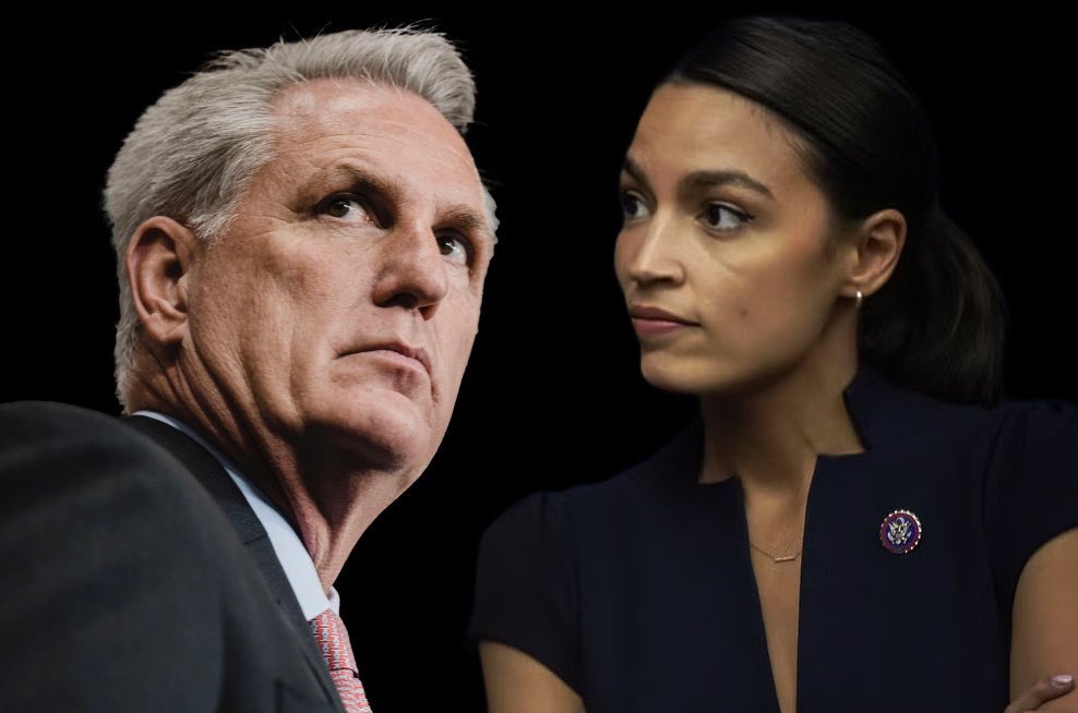 joncoopertweets's tweet image. BREAKING: AOC just called out Kevin McCarthy, and did not hold back.

She said Kevin McCarthy is a "deeply unserious leader who diminishes the House" by "indulging in stunts.”

Is she right, or DAMN RIGHT? 👇

I don't agree with AOC on everything, but I'll tell you what. I would…