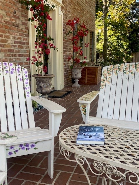Ah, the first day of summer! Nothing better than sitting on the front porch with a good book surrounded by beautiful flowers. What is on your reading list? #thatwhichcannotbedenied #rogermhughes
#bookstagram #memiors #multigenerational #travelhistory
#overseastravels #instareads