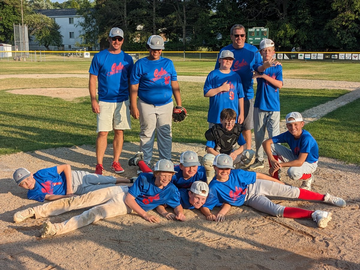 The West Michigan Plumbing Cubs edged the Montague Foods Rubber Ducks in the Little League Majors finals tonight, 10-7.