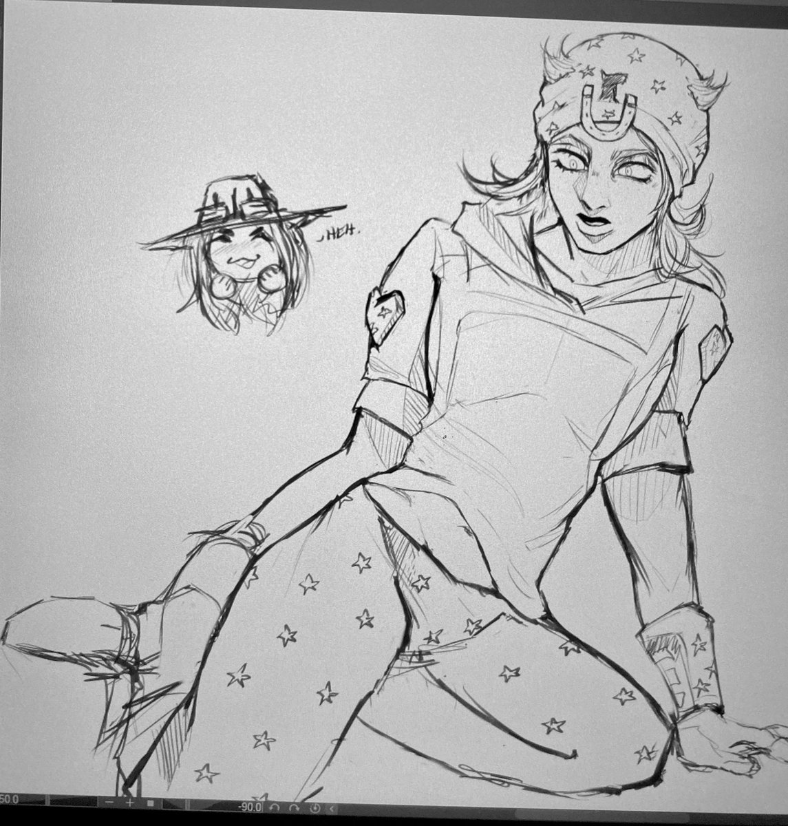 i drew him a tiny gyro