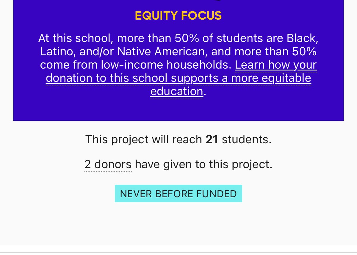 Can any one help my @DonorsChoose project come to life? ✨

My upcoming first graders will benefit from these essential supplies ✂️✏️📓

Your contribution will be a blessing as you  help my project 🚀

Donor3️⃣❓

donorschoose.org/project/studen…

#teachertwitter #TEACHers