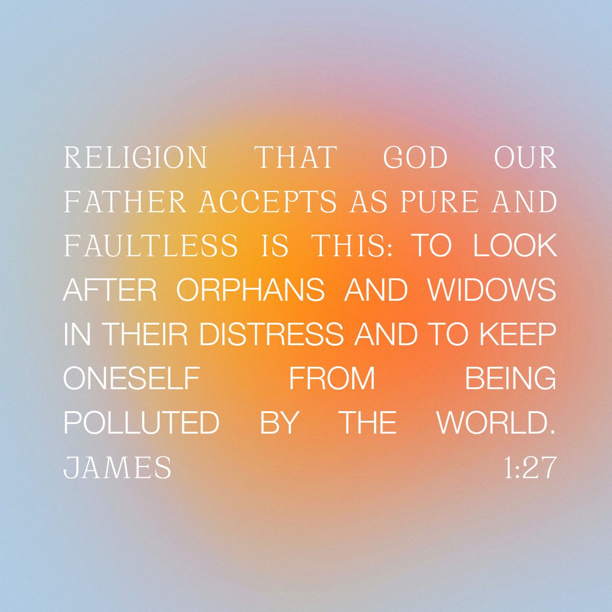 Daily Verse - James 1:27