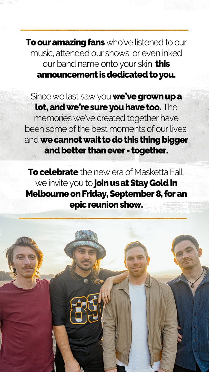 It's pretty cool bananas to be writing songs with these fellas again. Bit of a different flavour, with a bit of old flavour 🍌

Come monkey around with us at the reunion show on September 8th 🐒

tickets.oztix.com.au/outlet/event/f…