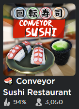 As of TODAY, we've reached over 3000 CCU on Conveyor Sushi Restaurant!! 🍣🎉

Thanks for playing, more updates are coming soon and we will try to stick to a schedule of weekly updates! 🙏