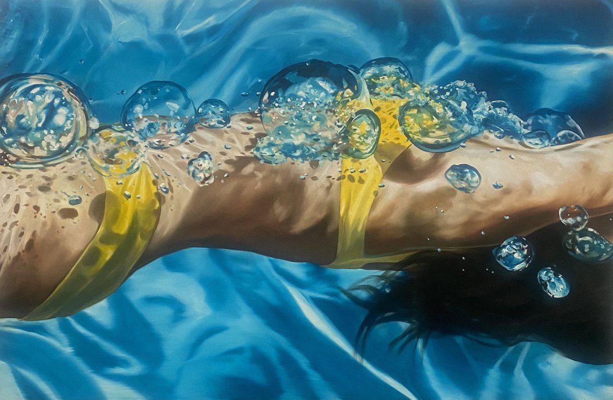 go__owr's tweet photo. Eric Zener. (American, 1966~)
에릭 제너, 미국 출신의 극사실주의 화가.
여름의 초입에서 전하는, 물 속 공간이 주는 이질적인 해방감.

»https://t.co/ojnpjZYU8V https://t.co/QkXafooiAq