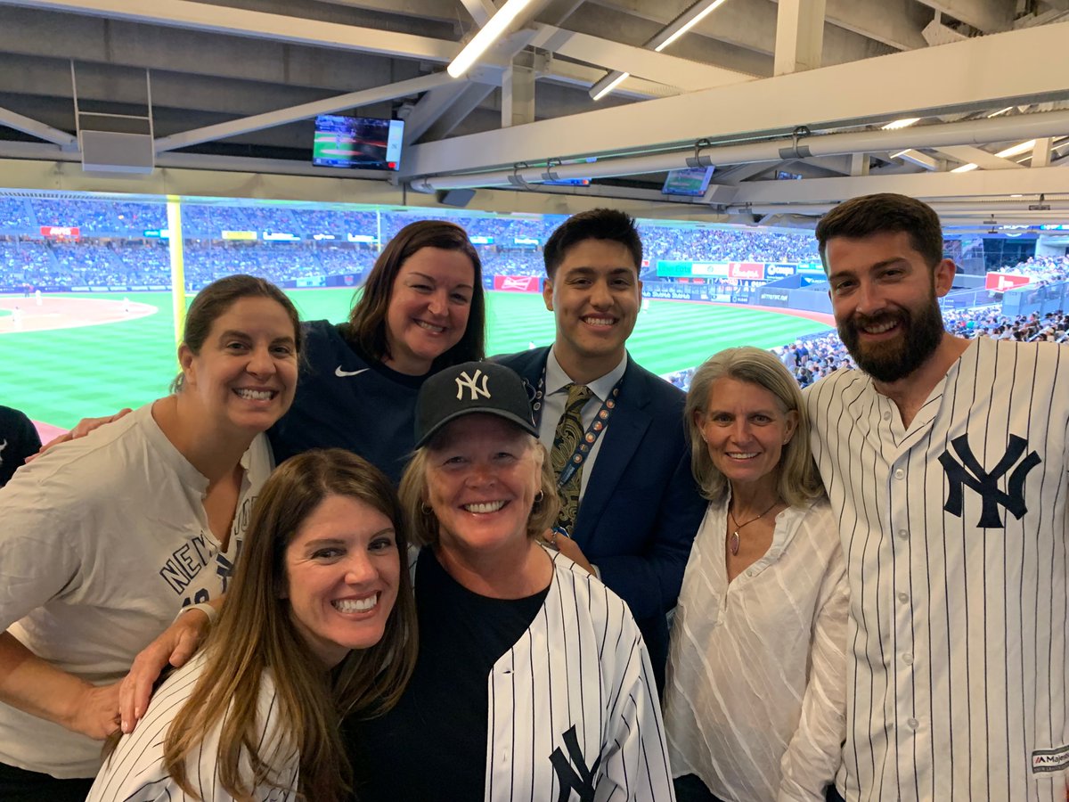 @Yankees , Alphonse, former student of @HarrisonCSD , meeting up with his former teachers!  #teacherappreciationday
@JennerSJPPE @Eileen65153583